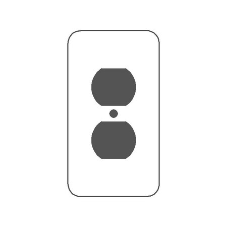 Mulberry Wallplates 1G IV.-PRL DPLX.RCPT. 74101